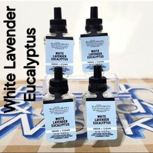 Bath & Body Works White Barn White Lavender Eucalyptus Wallflower Refills X4